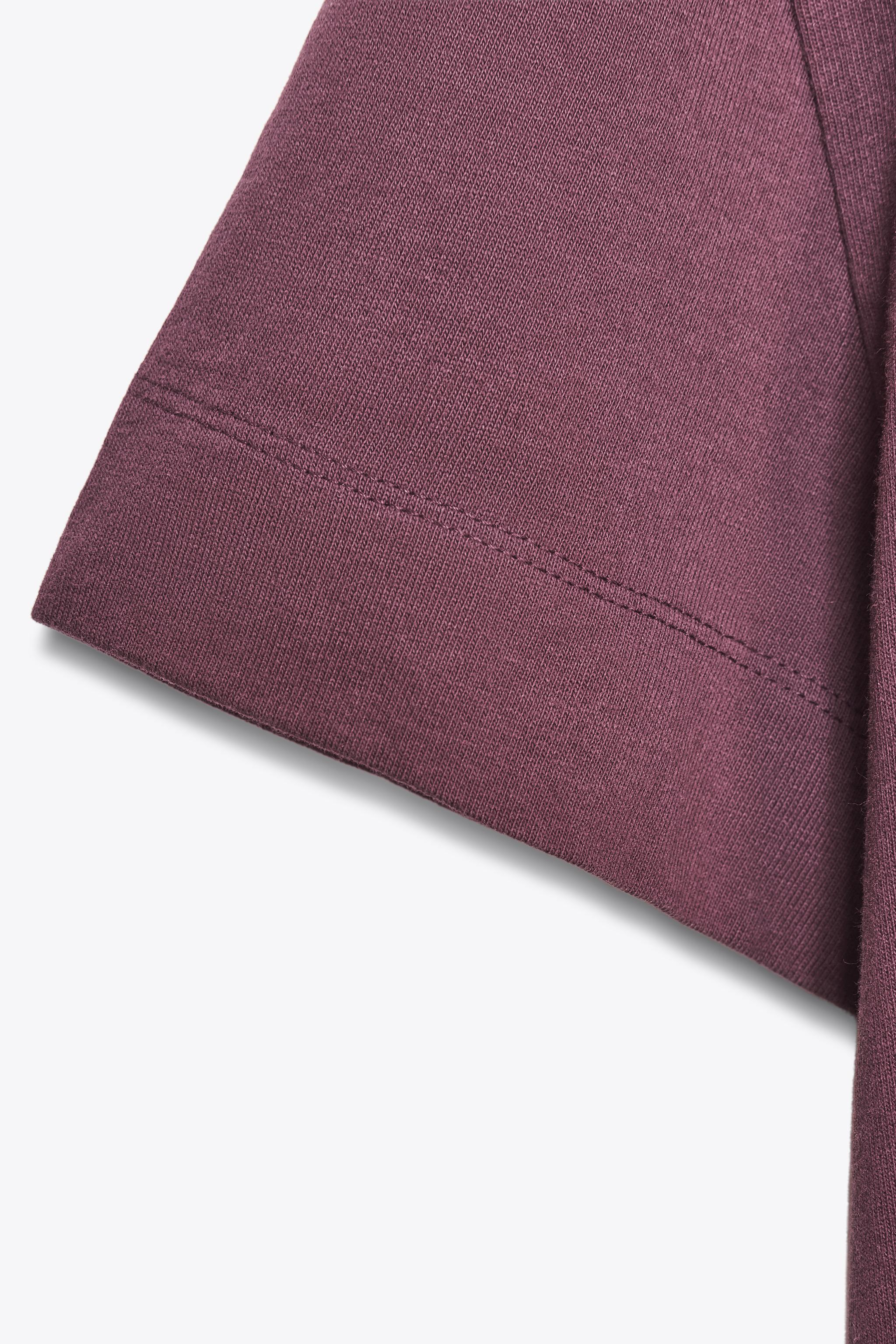 SHORT SLEEVE TEXTURED COTTON T-SHIRT